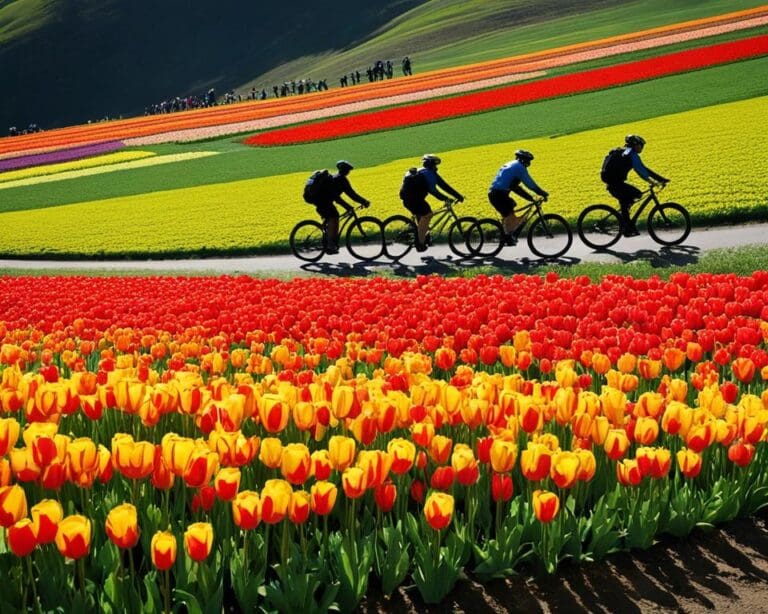 Tulpenvelden MTB Tour in Nederland