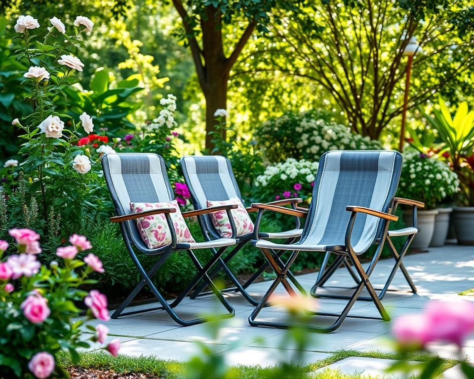 Opklapbare tuinstoelen voor extra buitencomfort