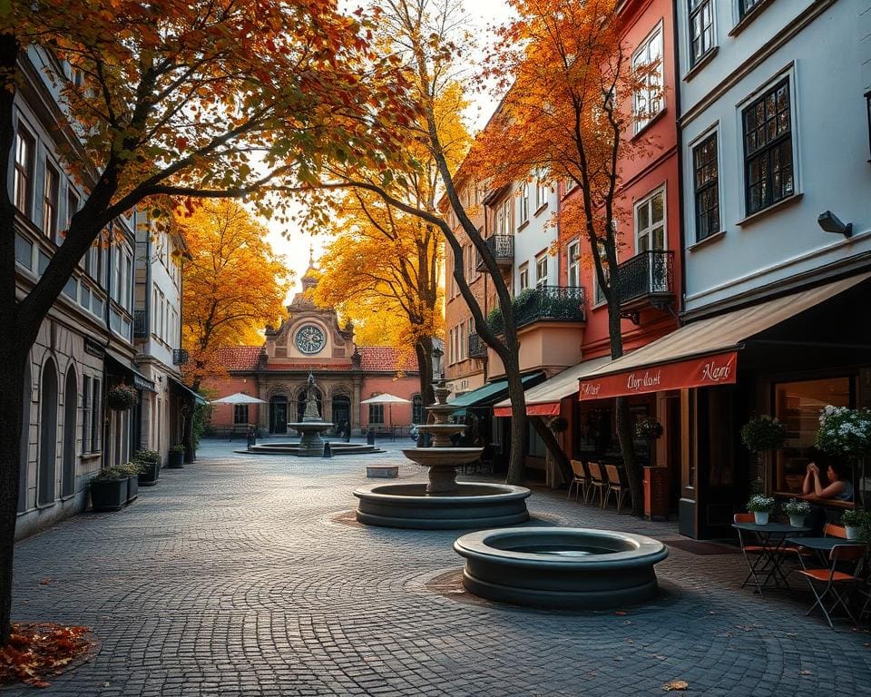 Verlies jezelf in de oude stad van Tartu, Estland