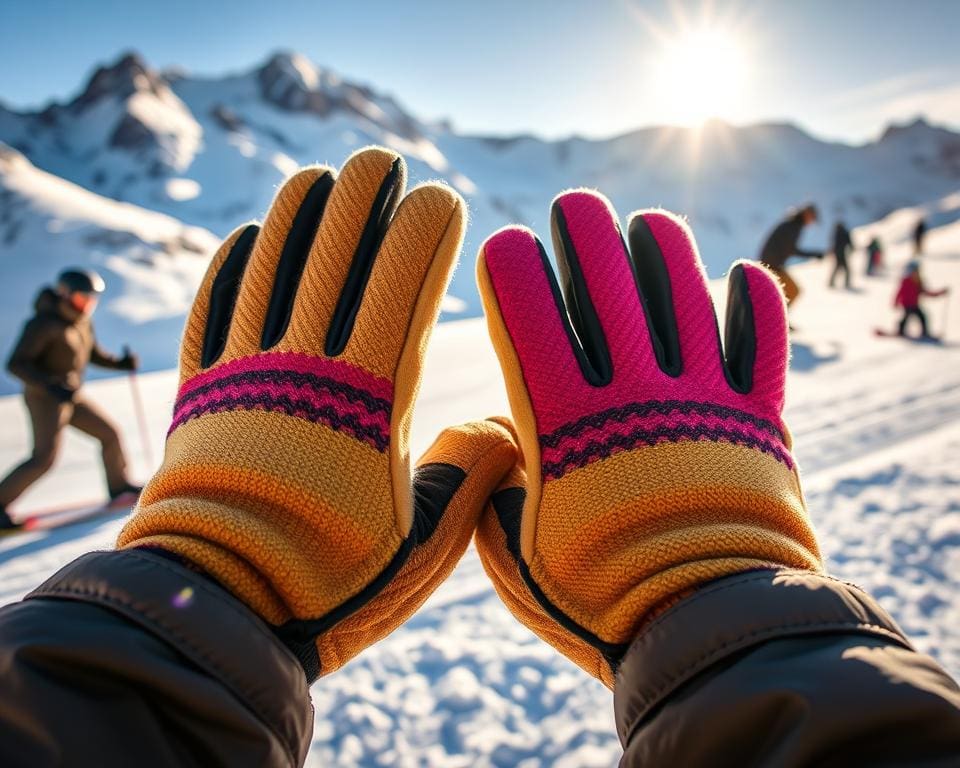 Warme handschoenen voor sportieve winteruitjes