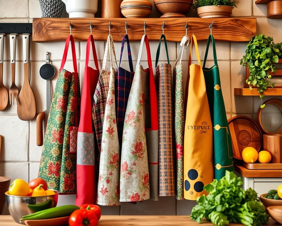 Keukenschorten voor bescherming en stijl tijdens het koken