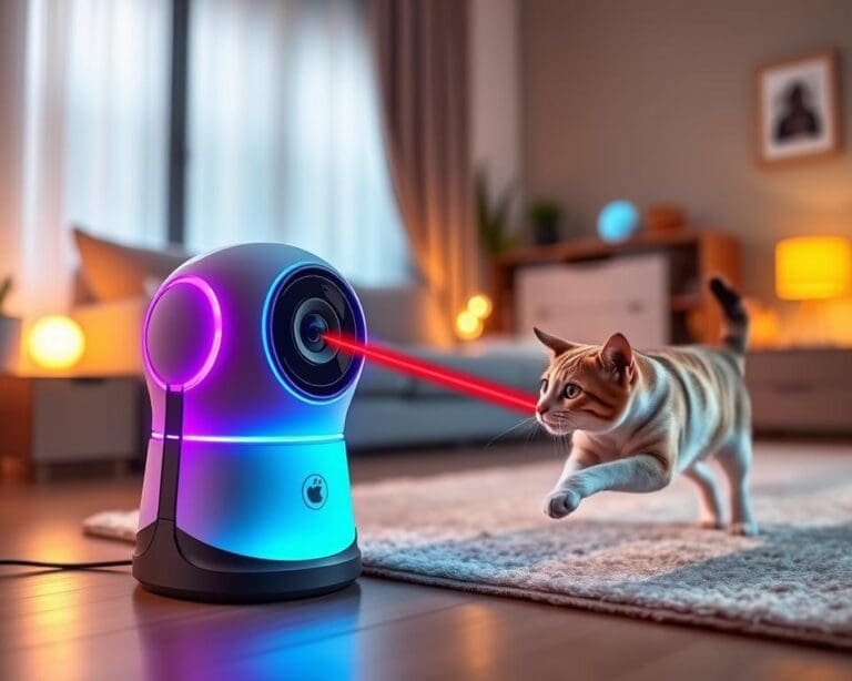 Slimme huisdiercamera's met laserinteracties
