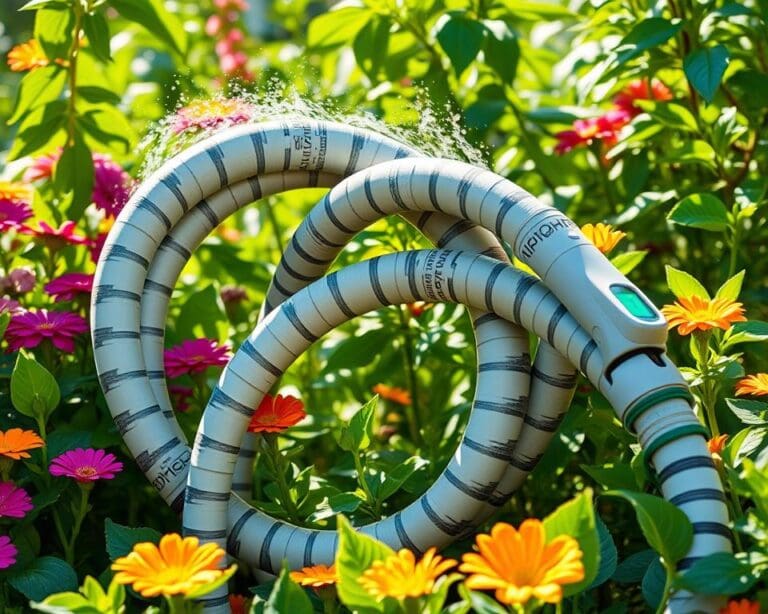 Slimme tuinslangen met waterbesparingsopties