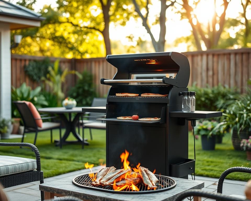 elektrische visgrills voor buitenshuis koken