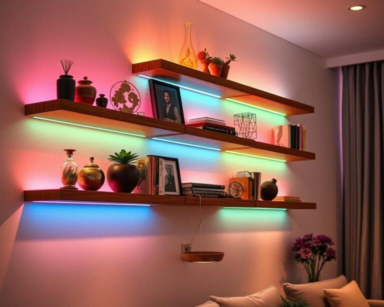 Kastplanken met led-verlichting voor extra sfeer