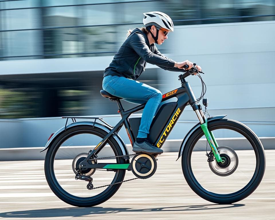 sportieve e-bike met elektrische ondersteuning