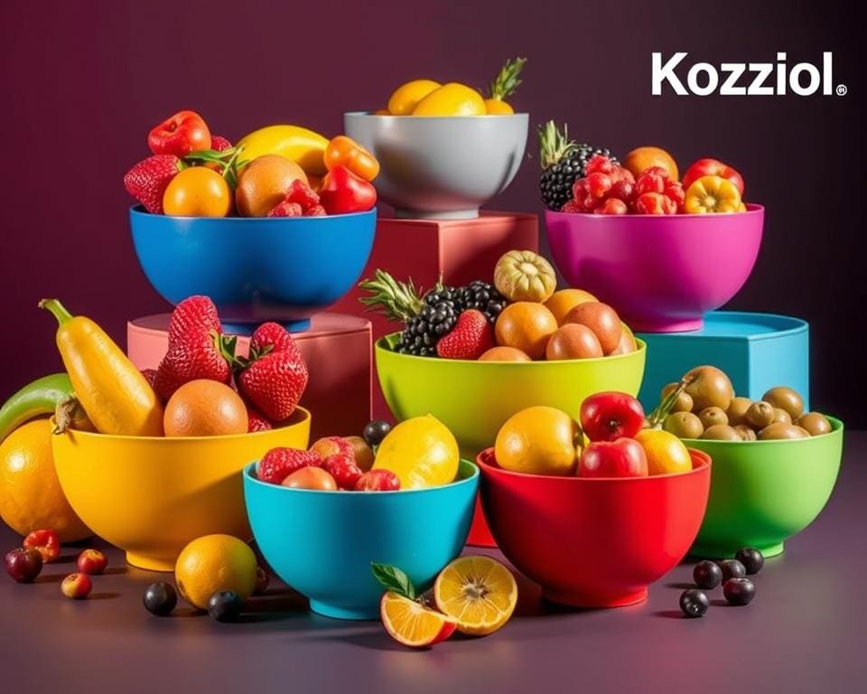 Koziol-fruitschalen: kleurrijk design uit Duitsland