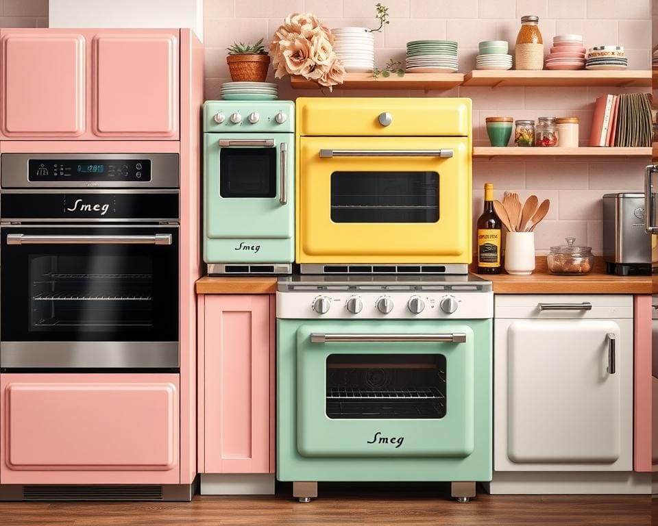 Smeg-ovens met trendy kleuren en afwerkingen