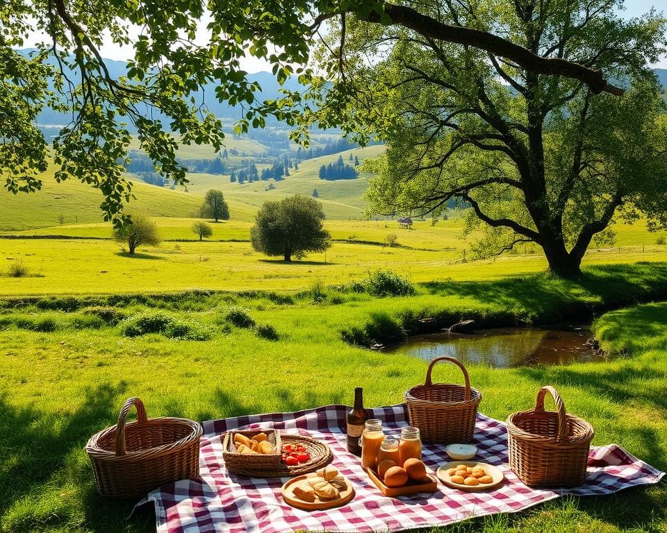 mooie picknickplekken in de natuur