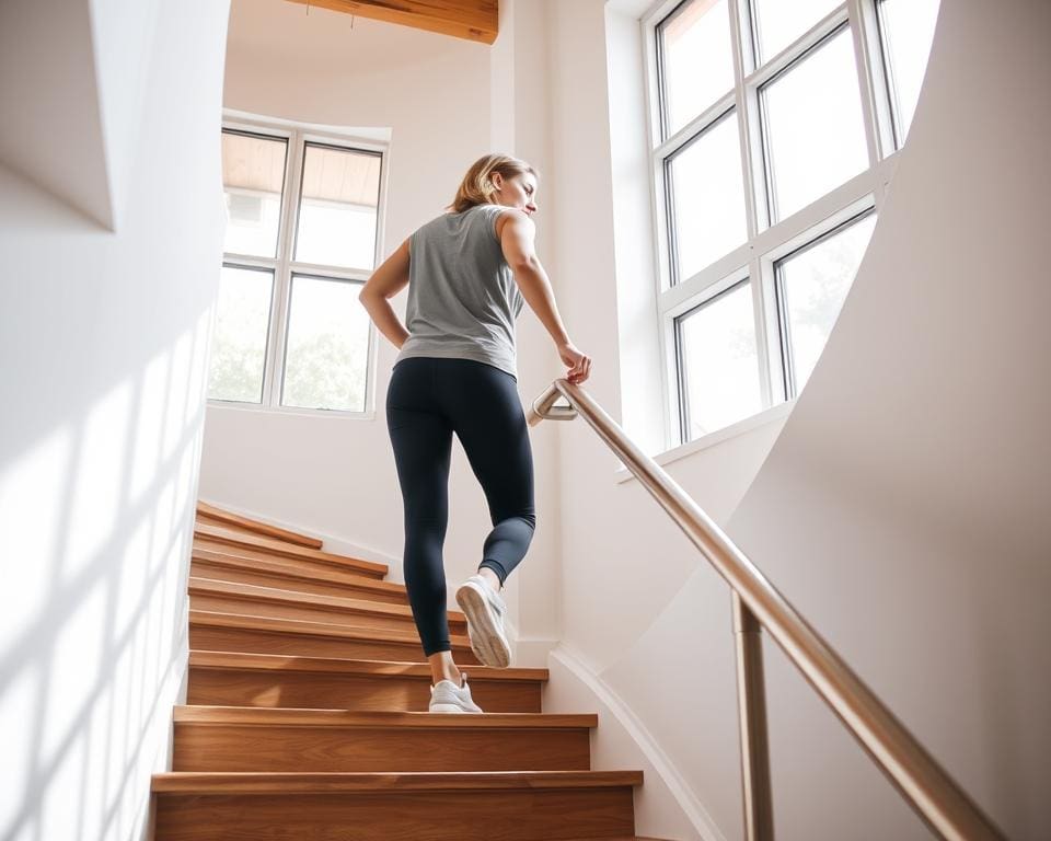 Helpt traplopen in de flat tegen rugklachten?