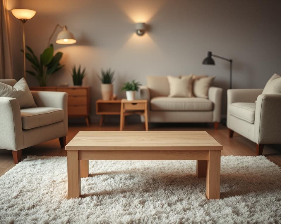 Hoe heelt een simpele koffietafel?