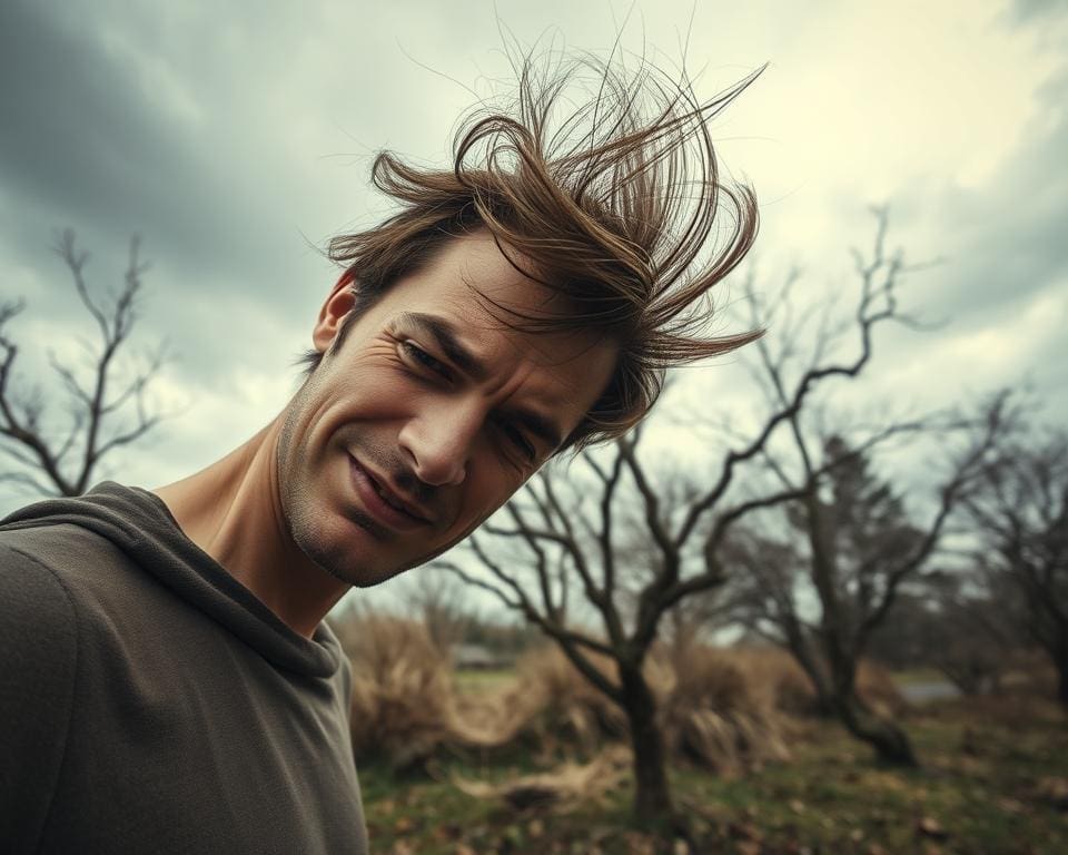 Wat doet wind tegen je hoofd met je humeur?