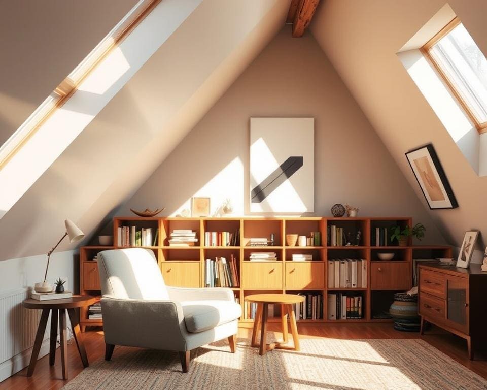 Wat zijn creatieve oplossingen voor schuine wanden?