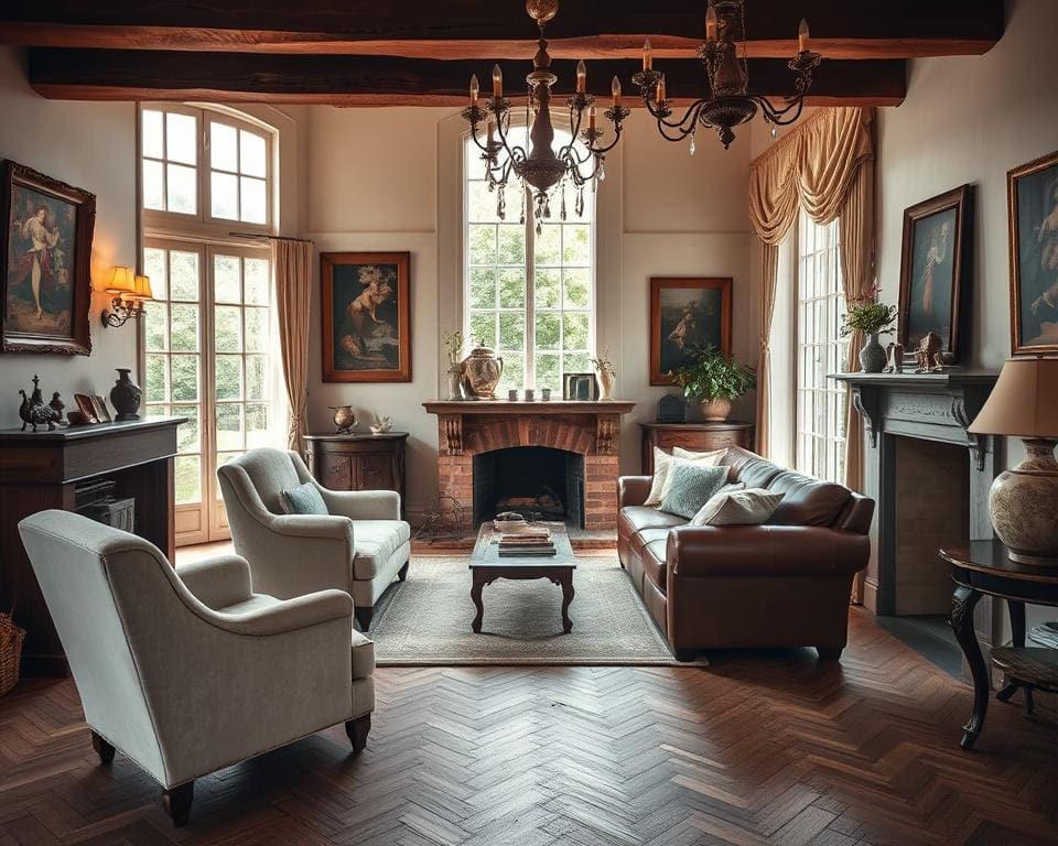 Comfortabele inrichting Frans huis