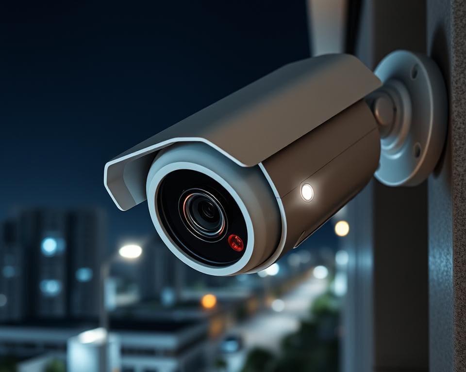 bewegingsdetectie en nachtzicht technologie van beveiligingscamera's
