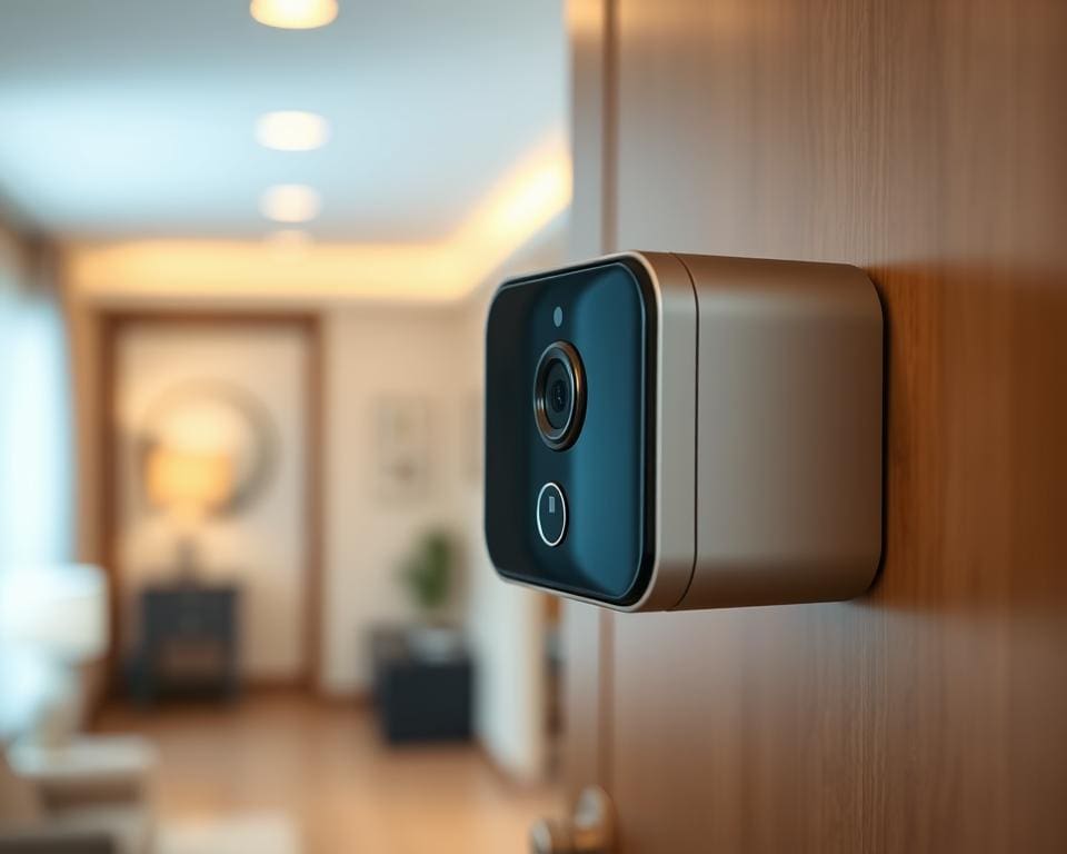 Hoe gebruik je een digitale deurspion in een flat?