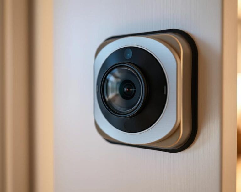 Hoe gebruik je een digitale deurspion in een flat?