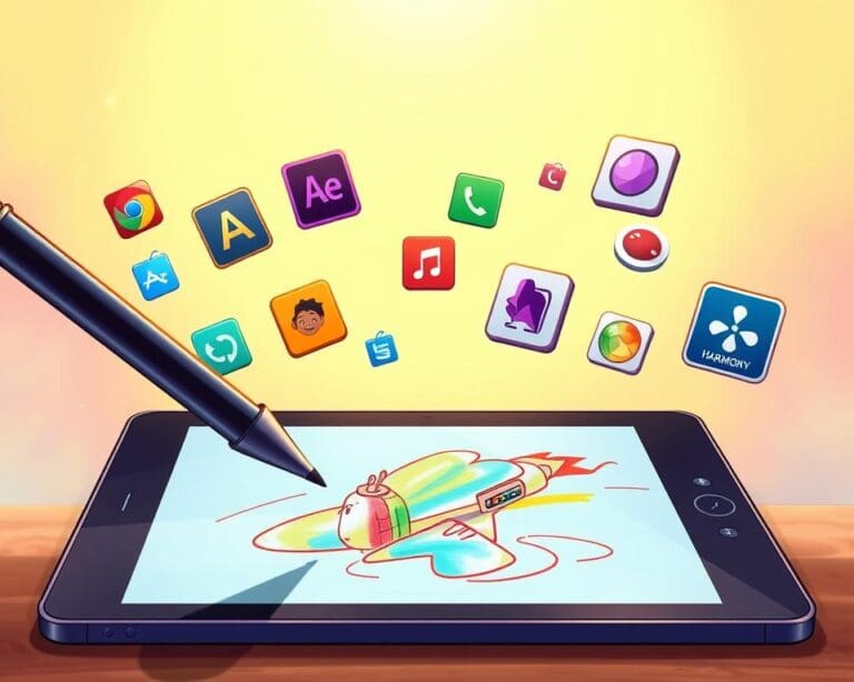 Welke app gebruik je om tekeningen te animeren?