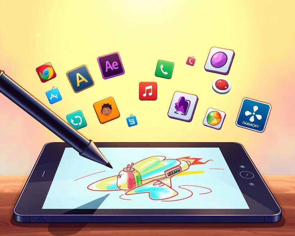 Welke app gebruik je om tekeningen te animeren?