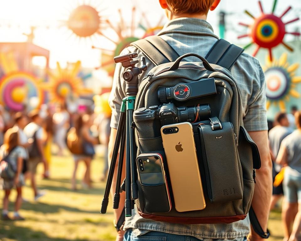 Welke gadget neem je mee naar kunstfestivals?