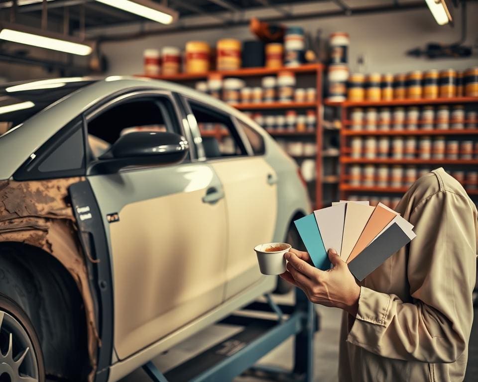 Hoe gaat kleurmatch auto in zijn werk bij lakschade?