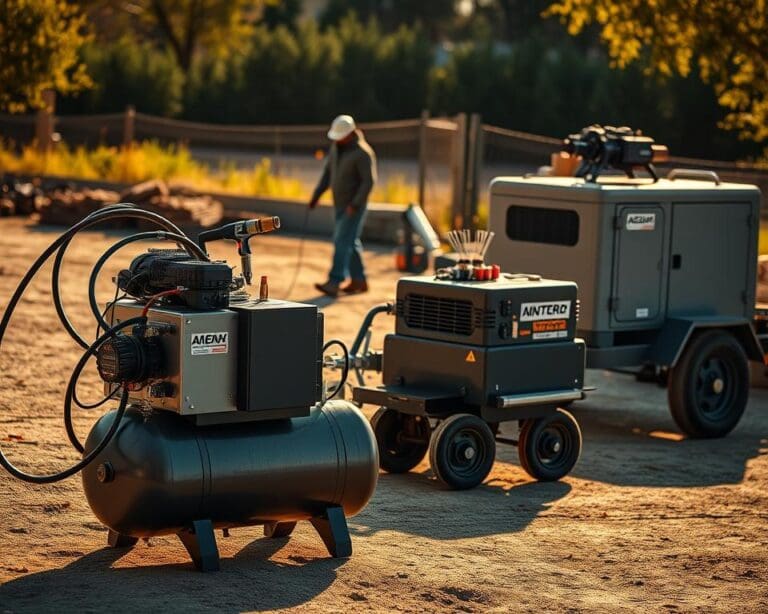 Mobiele compressoren voor buitenwerk