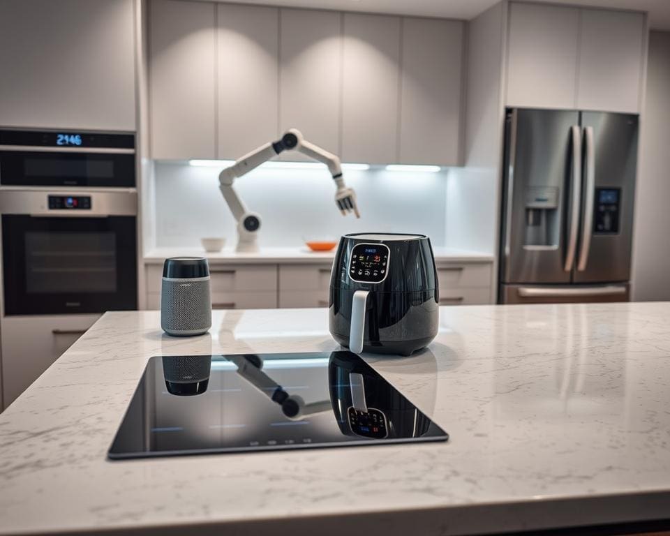moderne apparatuur en slimme gadgets in de keuken
