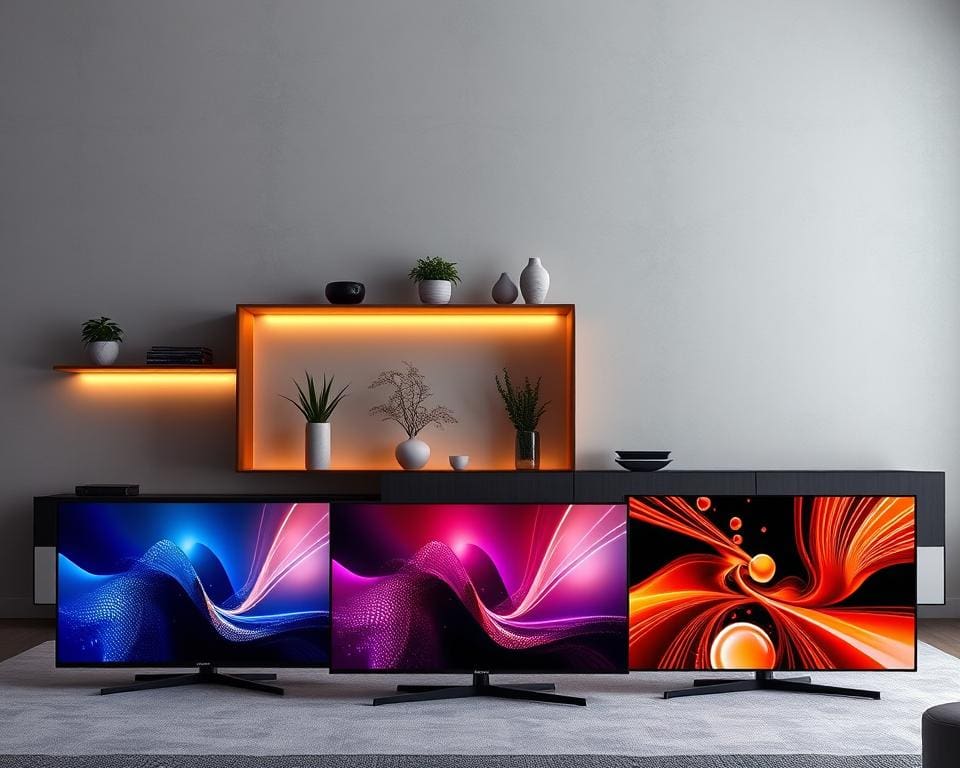 LCD televisie, OLED televisie, QLED televisie