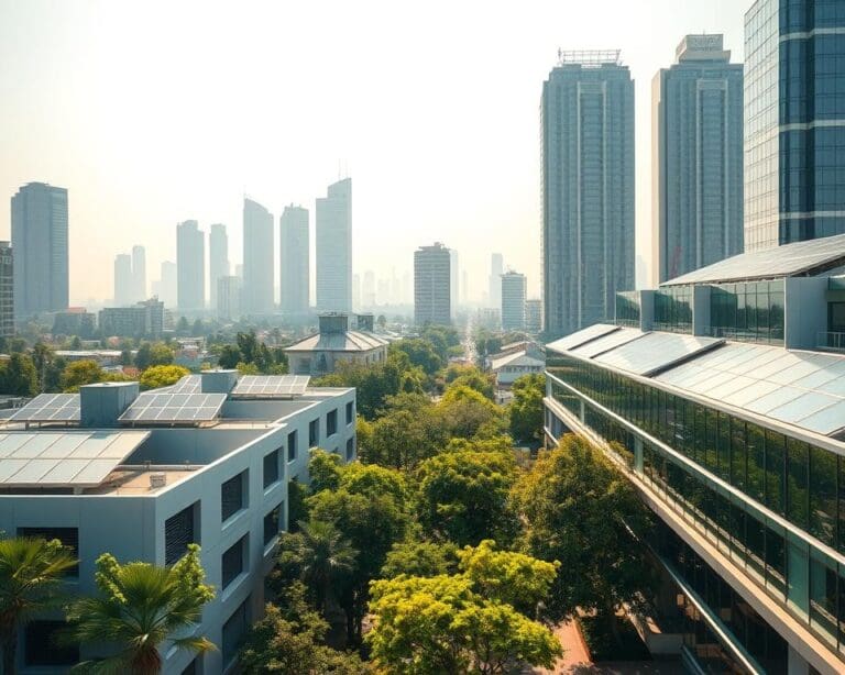 Zonnepanelen plaatsen in stedelijke omgevingen