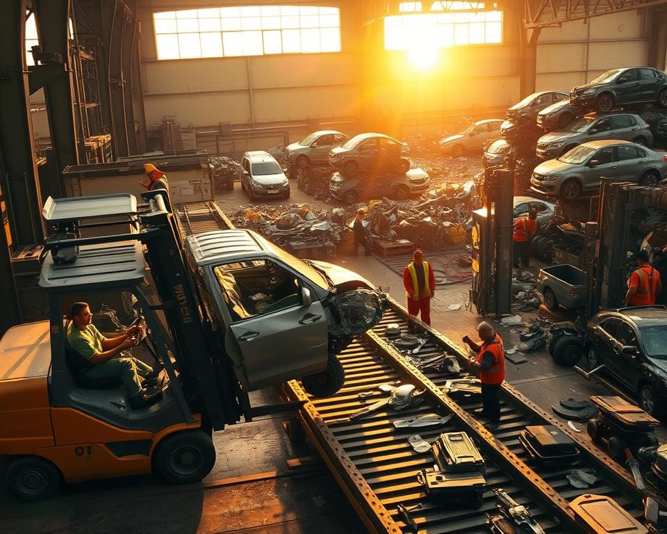 Auto laten ophalen voor recycling en vrijwaring