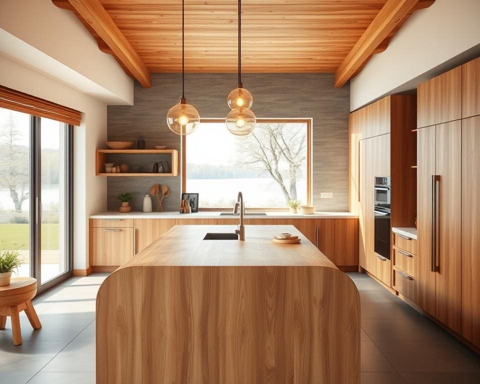 Hoe maak je een moderne keuken toch warm?