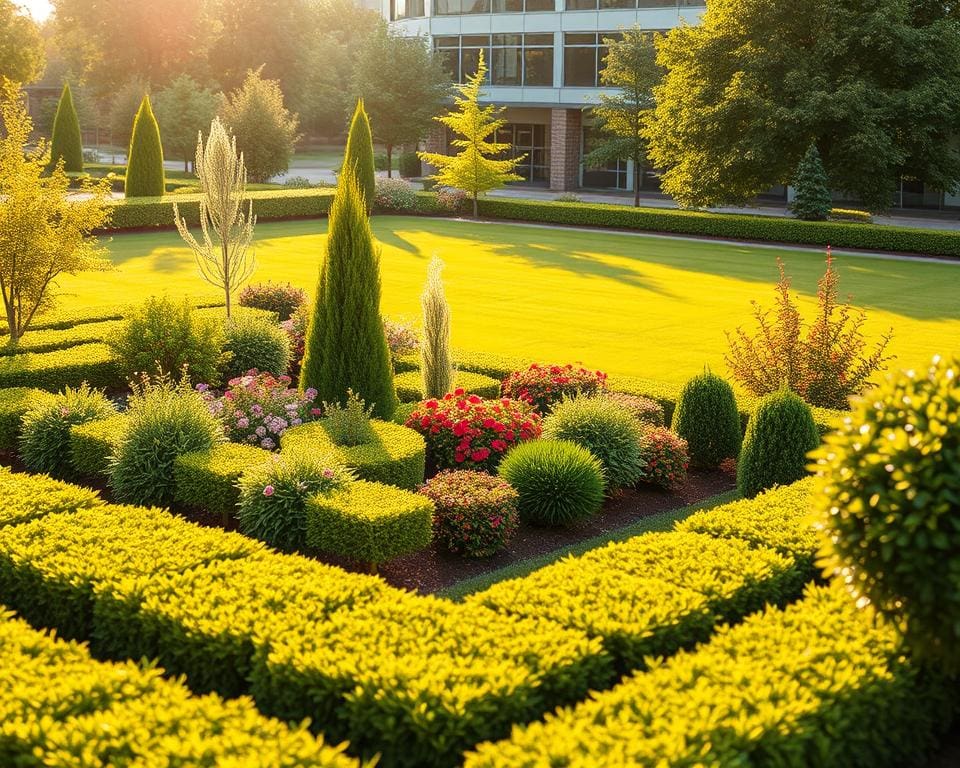 Hovenier inhuren voor onderhoud van grote bedrijfstuinen