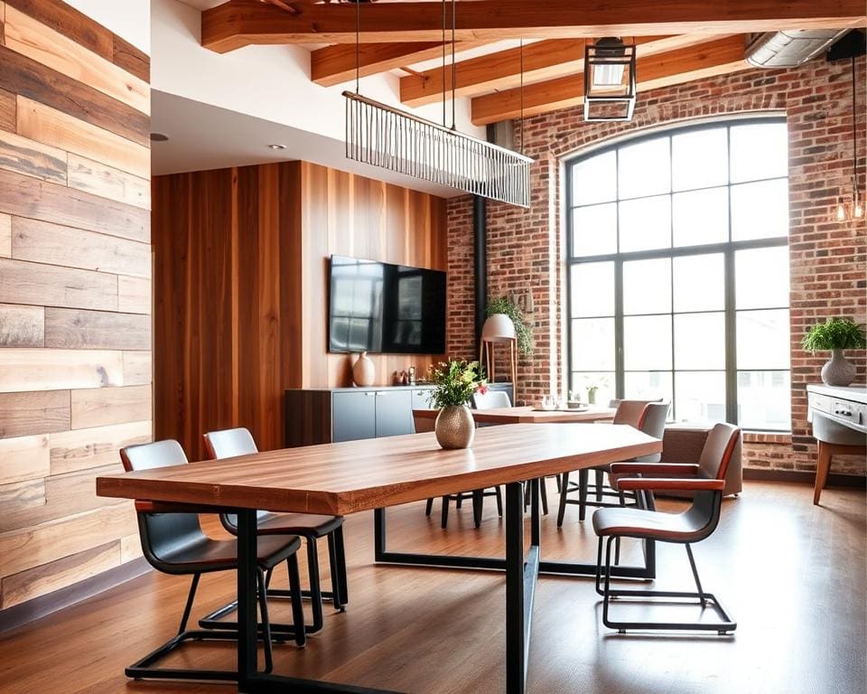 Op welke manier combineer je hout en staal stijlvol?