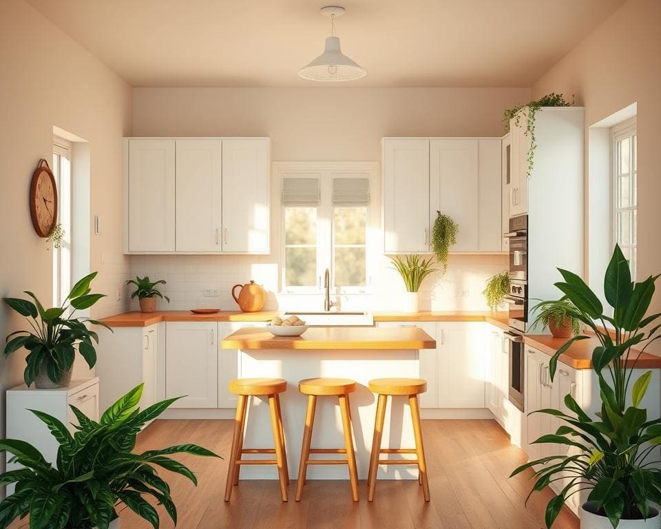 Waarmee breng je warmte in een witte keuken?