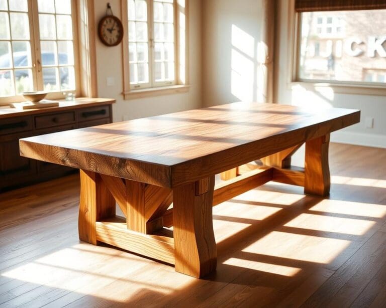 Waarom kiezen voor een robuuste houten tafel?