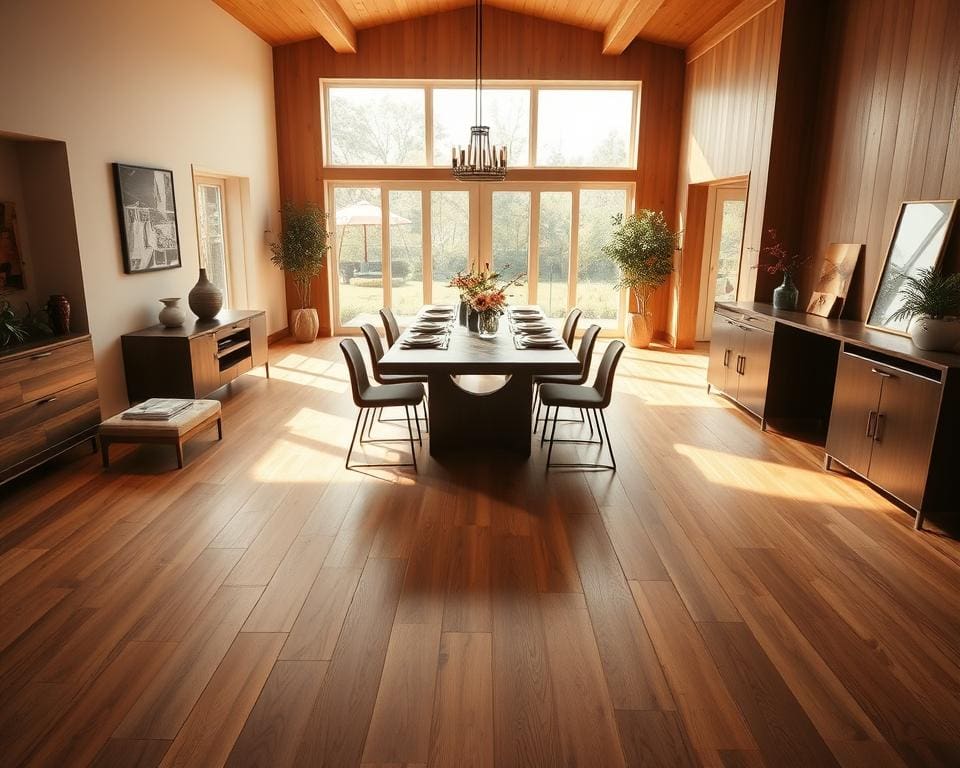 Wat maakt een houten vloer ideaal voor eetkamers?