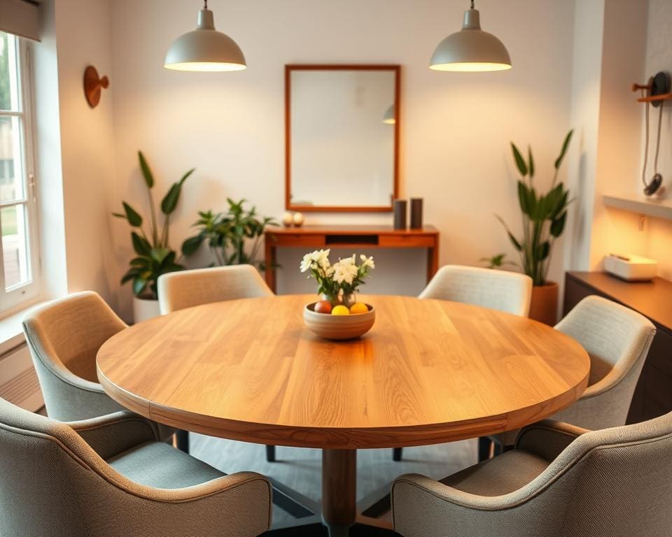 Wat zijn de voordelen van een ronde eettafel?