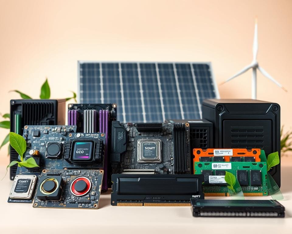 Welke componenten maken een computer duurzaam?