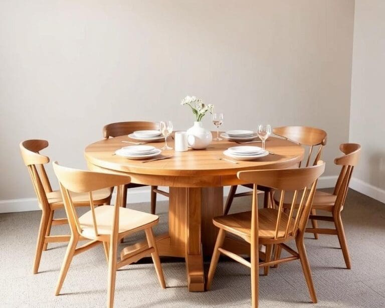 Welke stoelen passen bij ronde tafels?