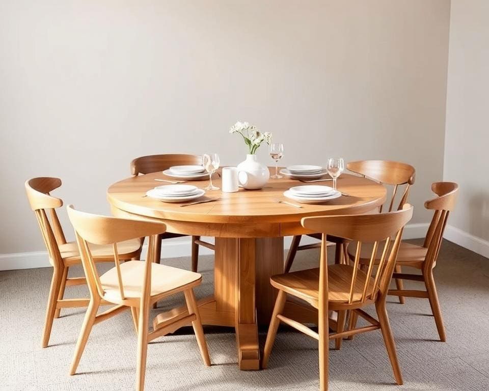 Welke stoelen passen bij ronde tafels?