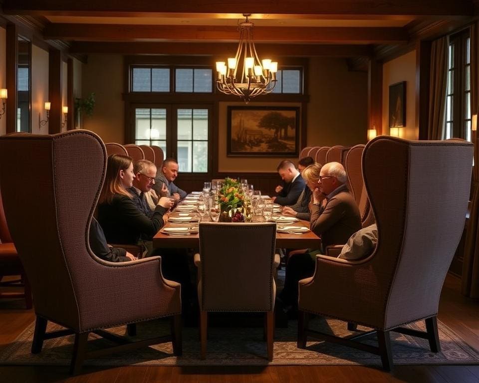 Welke stoelen zijn geschikt voor lange diners?