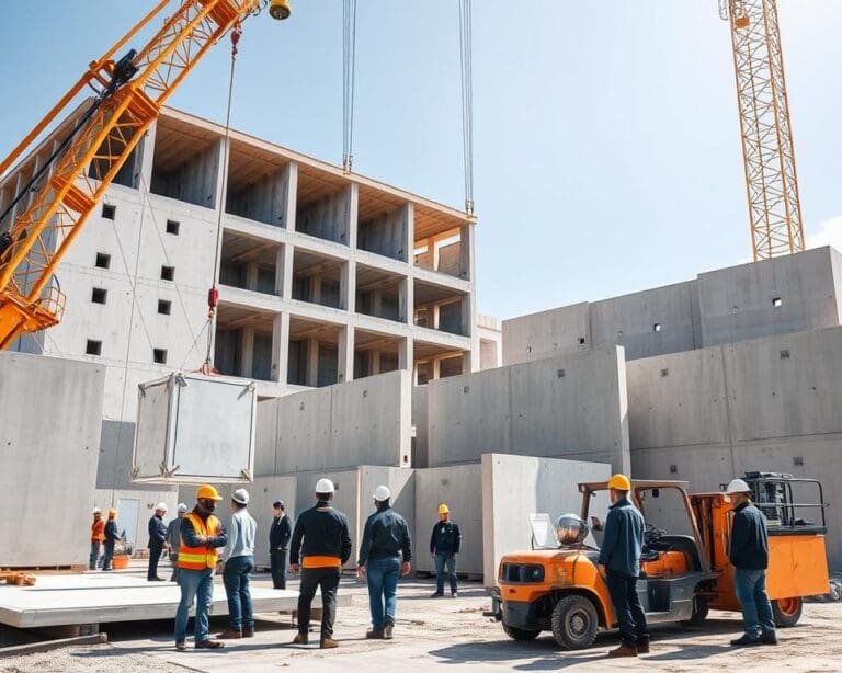Hoe prefab betonvloeren en wandplaten efficiënt monteren?