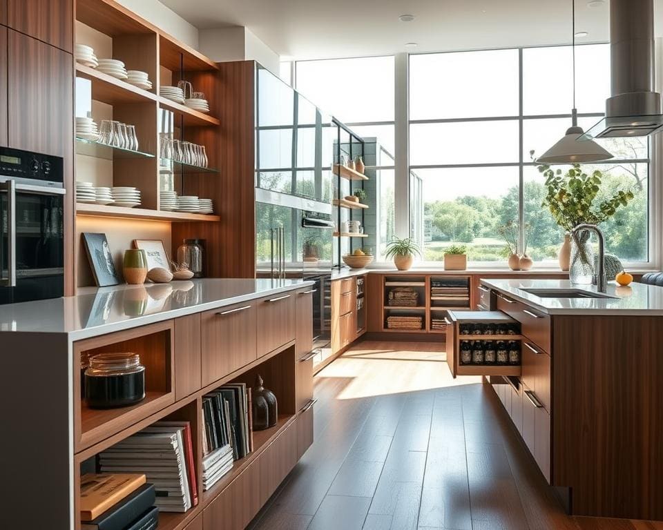 Welke opbergoplossingen werken in de keuken?