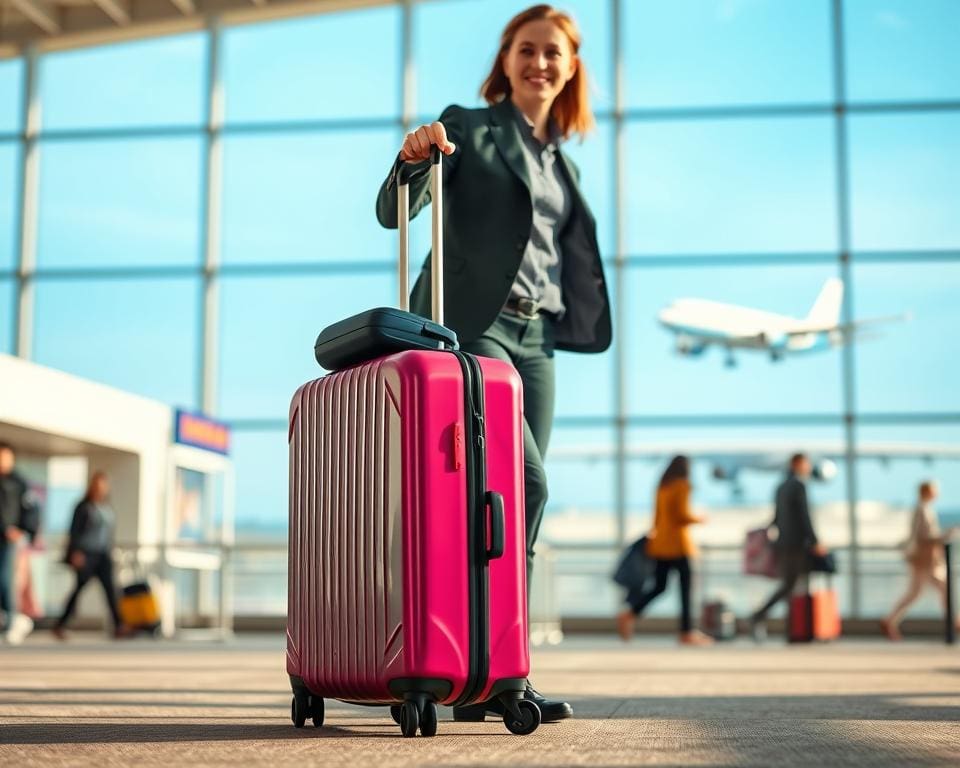 Is een lichtgewicht koffer handig voor vliegreizen?
