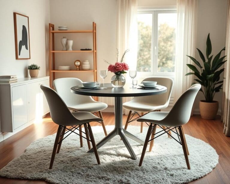 Is een ronde eettafel geschikt voor kleine woonkamers?