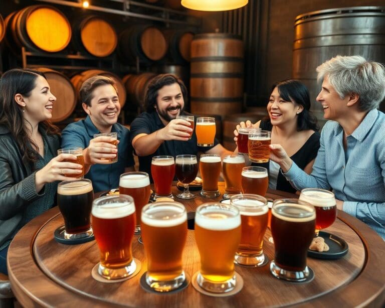 Waarom is een bierproeverij populair bij vriendengroepen?