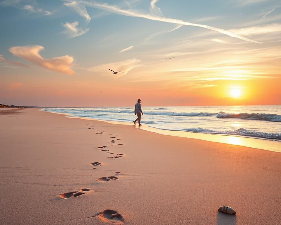 Waarom is een strandwandeling zo ontspannend?