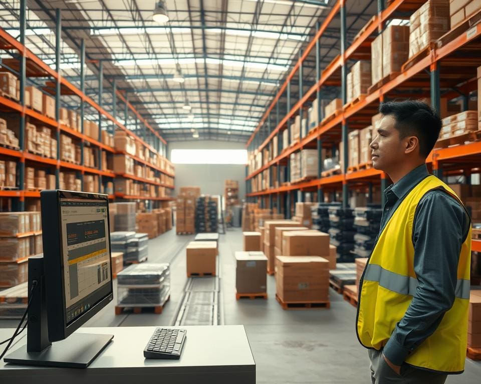 Hoe werkt een magazijnmedewerker met logistieke systemen?