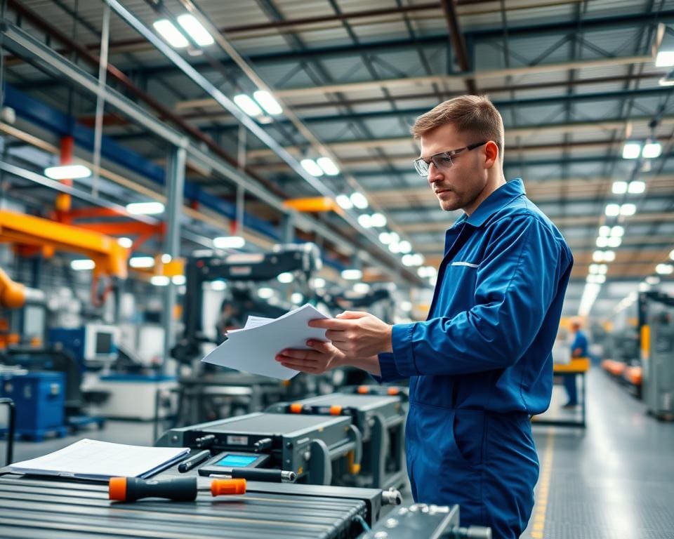 Wat doet een maintenance engineer in een fabriek?