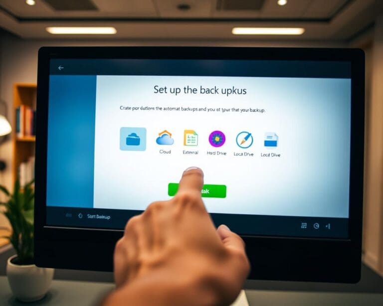 Hoe stel je automatische back-ups in?